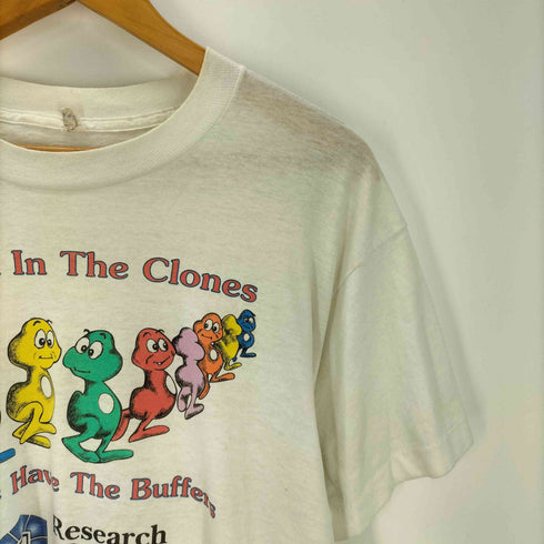 スクリーンスターズ SCREEN STARS 80S ボディ USA製 キャラクター 企業ロゴ プリント S/S Tシャツ 裾袖 シングル 短丈 ボックス メンズ import:XL