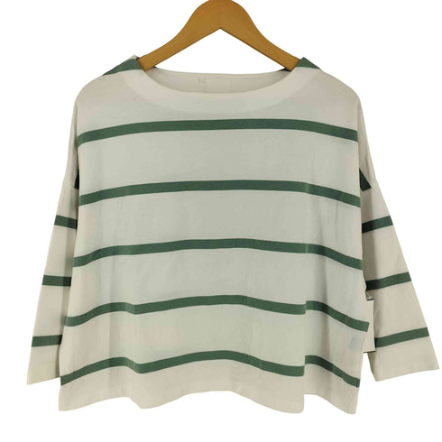 ma couleur ボートネックボーダー 長袖カットソー casual レディース 38