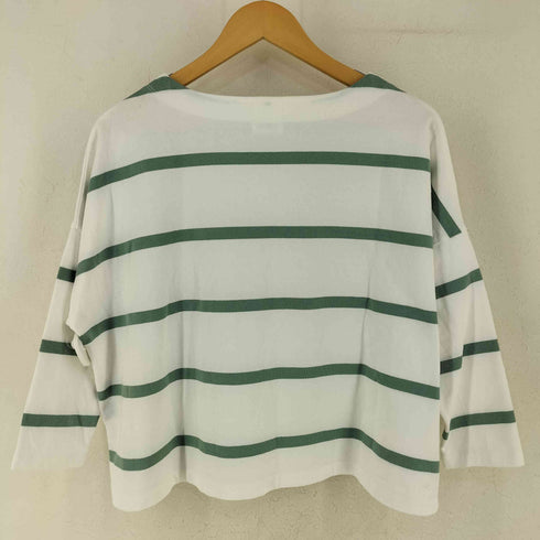 ma couleur ボートネックボーダー 長袖カットソー casual レディース 38
