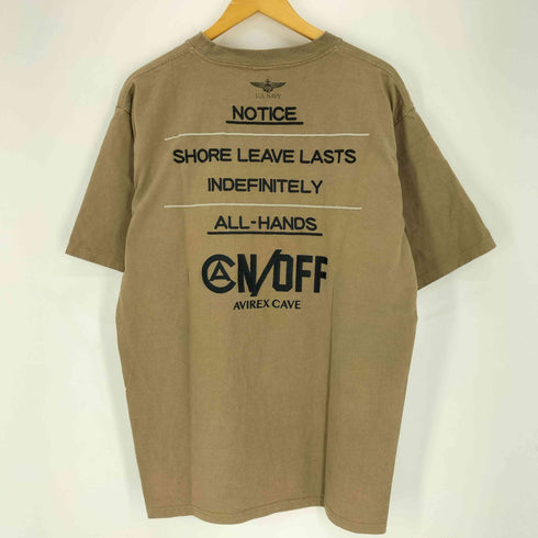 アヴィレックス AVIREX HEAVY OZ EMBROIDERY T-SHIRT ヘビーオンス エンブロイダリー Tシャツ メンズ import:XL