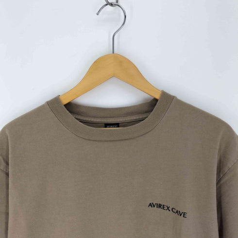 アヴィレックス AVIREX HEAVY OZ EMBROIDERY T-SHIRT ヘビーオンス エンブロイダリー Tシャツ メンズ import:XL