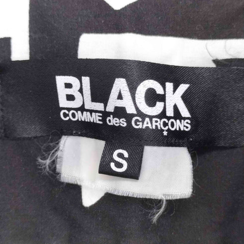 ブラックコムデギャルソン BLACK COMME des GARCONS 総柄 パッチワーク 長袖シャツ メンズ import:S