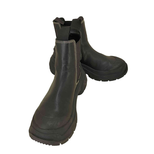 マウジー moussy AIR EASE MIDDLE サイドゴア チャンキーソール ブーツ レディース M 235/80
