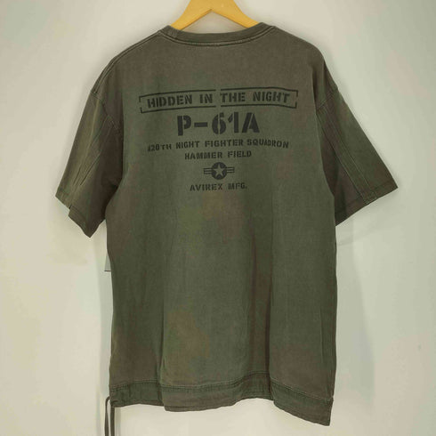 アヴィレックス AVIREX S/S FADE WASH LOOSE FIT MILITARY POCKET T-SHIRTS フェイド ウォッシュ ルーズフィット ミリタリー ポケット 半袖 Tシャツ メンズ import:XL