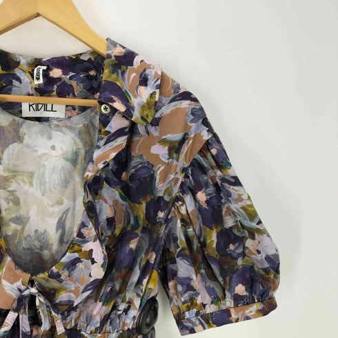 キディル KIDILL 24SS HERESIE CHILDREN期 DRESS COLLABORATION WITH EMARY DEVEAUX FLOWER コラボ 総柄 ドレス ワンピース レディース FREE