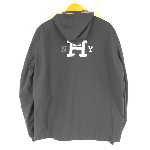 トミーヒルフィガー TOMMY HILFIGER リバーシブルプリントフーデッドジャケット メンズ import:L