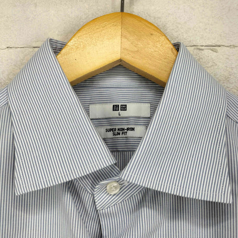 ユニクロ UNIQLO 25AW スーパーノンアイロンスリムシャツ メンズ L