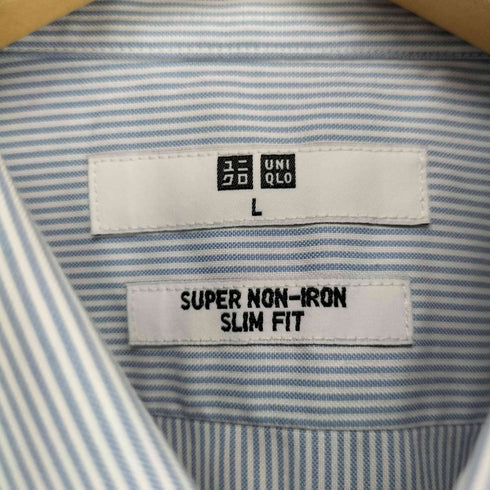 ユニクロ UNIQLO 25AW スーパーノンアイロンスリムシャツ メンズ L