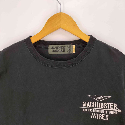 アヴィレックス AVIREX LONG SLEEVE MACH BUSTER T-SHIRT ロングスリーブ マッチ バスター クルーネック Tシャツ メンズ import:XL