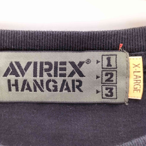 アヴィレックス AVIREX LONG SLEEVE MACH BUSTER T-SHIRT ロングスリーブ マッチ バスター クルーネック Tシャツ メンズ import:XL