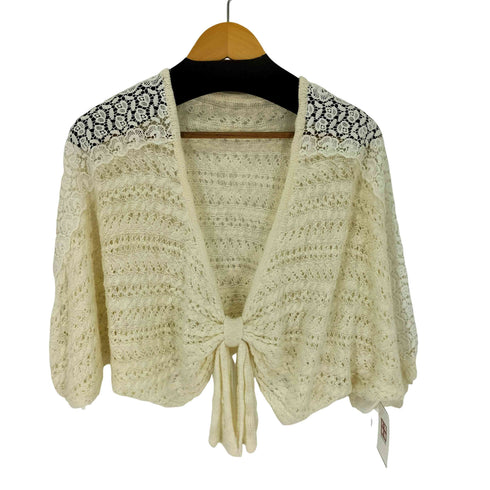シークレットハニーバイハニーバンチ Secret Honey by Honey Bunch フロントリボン レースニットプルオーバー レディース