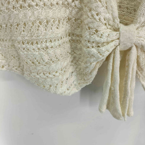 シークレットハニーバイハニーバンチ Secret Honey by Honey Bunch フロントリボン レースニットプルオーバー レディース