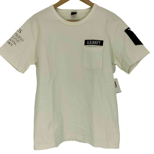 アヴィレックス AVIREX NAVAL PATCH TEE ナバル パッチ Tシャツ メンズ import:L