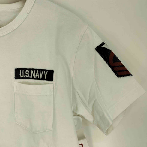 アヴィレックス AVIREX NAVAL PATCH TEE ナバル パッチ Tシャツ メンズ import:L