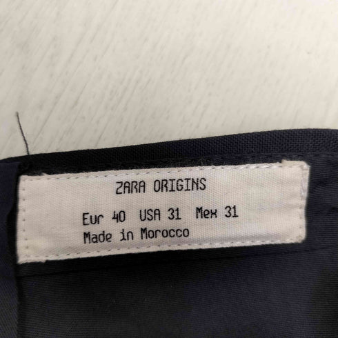 ザラ ZARA ZARA ORIGINS センタープレステーパードスラックス メンズ 40