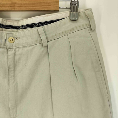 ポロラルフローレン POLO RALPH LAUREN 90S USA製 2タック チノ ANDREW PANT アンドリュー パンツ メンズ 36×32