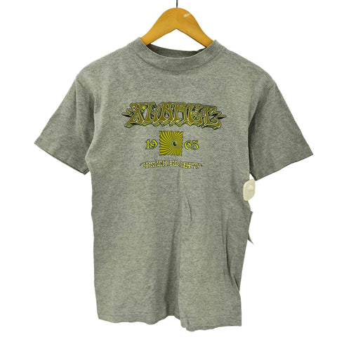 80-90S 企業ロゴ 両面 プリント S/S Tシャツ 袖裾シングル 短丈ボックス メンズ