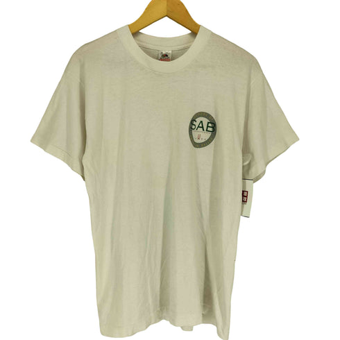 フルーツオブザルーム FRUIT OF THE LOOM 90s- USA製 袖裾シングル SAB 両面プリントクルーネックTシャツ メンズ M