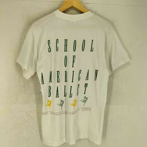 フルーツオブザルーム FRUIT OF THE LOOM 90s- USA製 袖裾シングル SAB 両面プリントクルーネックTシャツ メンズ M
