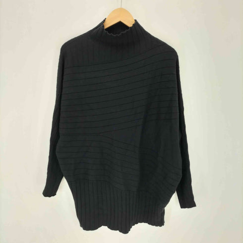TRUBE タートルネック アシンメトリーデザインニット elegance レディース