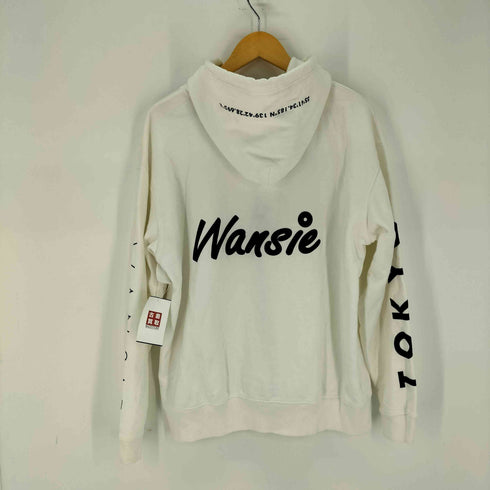 WANSIE 両面ロゴプリント コットン ジップアップ パーカー メンズ import:XL