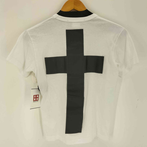 ブラックコムデギャルソン BLACK COMME des GARCONS 22SS バッククロスデザイン Tシャツ レディース XS
