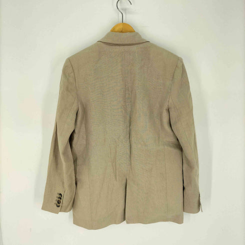 ザラ ZARA リネン 1Bテーラードジャケット レディース import:XS