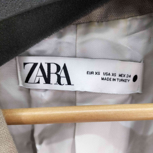 ザラ ZARA リネン 1Bテーラードジャケット レディース import:XS
