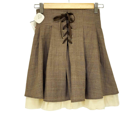 シークレットハニーバイハニーバンチ Secret Honey by Honey Bunch 姫カジ レースアッププリーツスカート レディース JPN:2