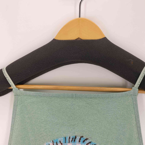 tntntutu puppy patterned knit camisole ニットキャミソール レディース M