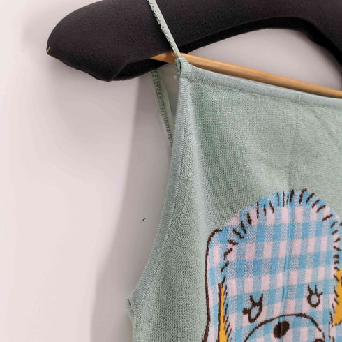 tntntutu puppy patterned knit camisole ニットキャミソール レディース M