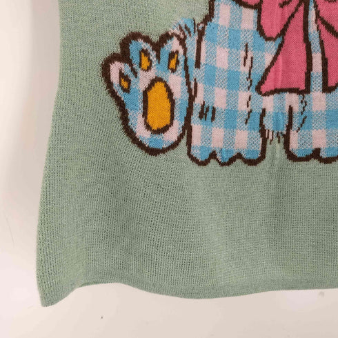 tntntutu puppy patterned knit camisole ニットキャミソール レディース M
