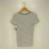 ポロラルフローレン POLO RALPH LAUREN ポニー刺繍 ボーダー VネックTシャツ レディース import:M