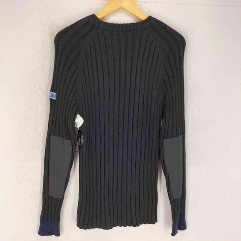 エクストララージ XLARGE 90s USA製 OLD 十字架 エルボーパッチ コットンクルーネックニット メンズ S