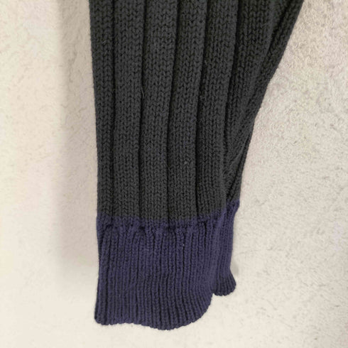 エクストララージ XLARGE 90s USA製 OLD 十字架 エルボーパッチ コットンクルーネックニット メンズ S