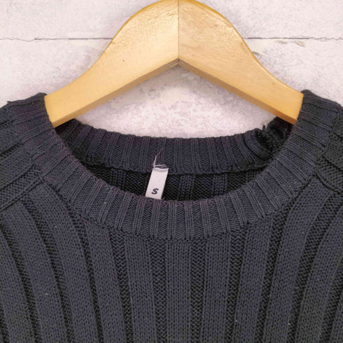 エクストララージ XLARGE 90s USA製 OLD 十字架 エルボーパッチ コットンクルーネックニット メンズ S