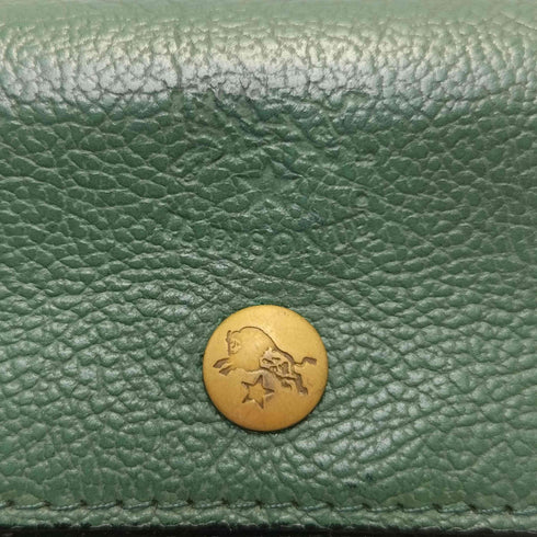 イルビゾンテ IL BISONTE 真鍮ボタン フラップ LONG WALLET ロングウォレット メンズ ONE SIZE