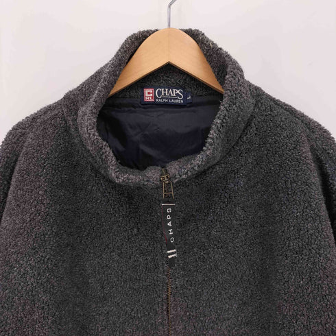チャップスラルフローレン CHAPS RALPH LAUREN 90S ボア フリース ジップアップ ジャケット メンズ import:L