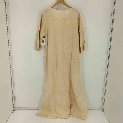 NOOSHIN FEMME USA製 リネン混 刺繍レーヨンワンピース レディース