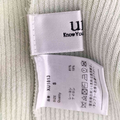 UR`S リブ編み五分袖ポロシャツ レディース JPN:S