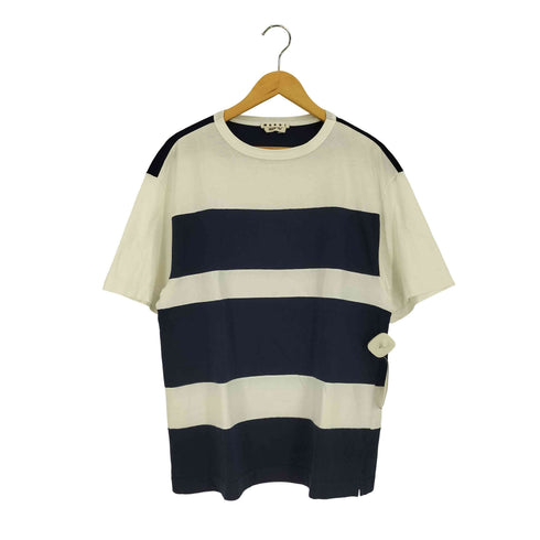 マルニ MARNI ボーダー クルーネックTシャツ メンズ DE:48