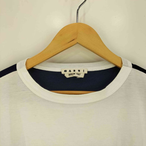 マルニ MARNI ボーダー クルーネックTシャツ メンズ DE:48