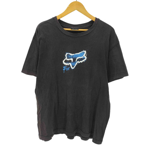 フォックスレーシング FOX RACING メキシコ製 ロゴ 両面 袖 プリント Tシャツ メンズ import:XL