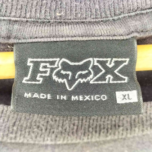 フォックスレーシング FOX RACING メキシコ製 ロゴ 両面 袖 プリント Tシャツ メンズ import:XL