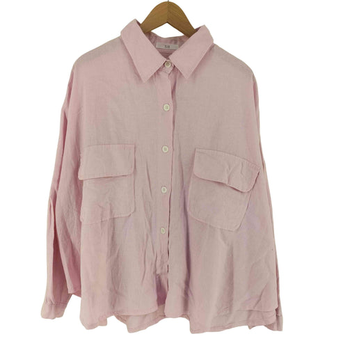 VIA リネンコットン レギュラーカラーS/S シャツ レディース