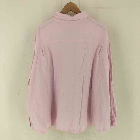 VIA リネンコットン レギュラーカラーS/S シャツ レディース