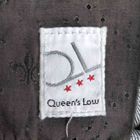 QUEENS LOW ジップフライ ループデザイン デニムパンツ レディース