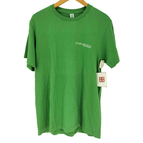 スポーティーアンドリッチ SPORTY& RICH ロゴプリント クルーネック Tシャツ メンズ JPN:M