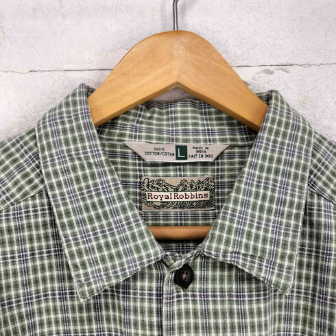 RoyalRobbins インド製 S/Sチェックシャツ メンズ JPN:L