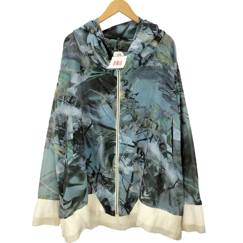 バルムング BALMUNG 16SS 生まれ花 シアー ハイネック ビック パーカー レディース